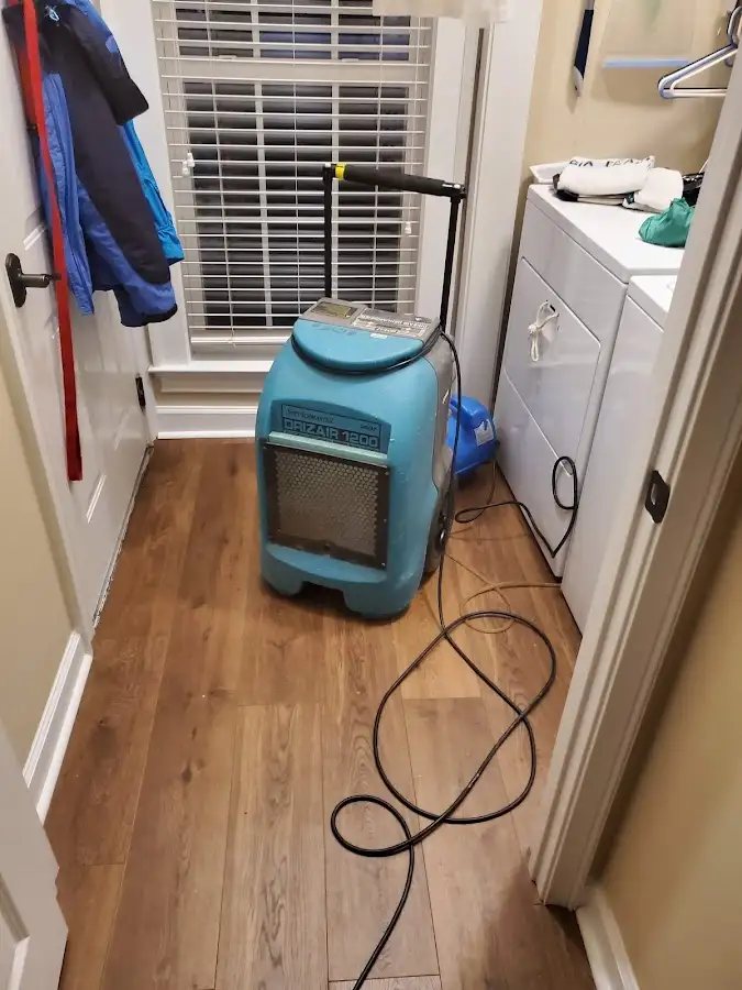 Commercial dehumidifier deployed for Flood Damage Cleanup in Ben Lomond